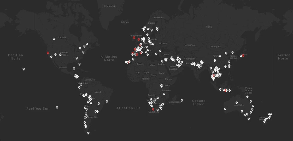 mapa mundo de mis aventuras